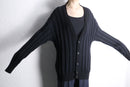 black stripe knitting pattern long cardigan