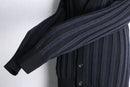 black stripe knitting pattern long cardigan