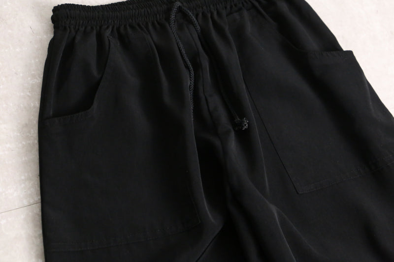 black sheer easy pants