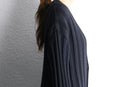 black stripe knitting pattern long cardigan