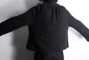 drape neck short jacket