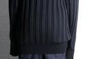 black stripe knitting pattern long cardigan