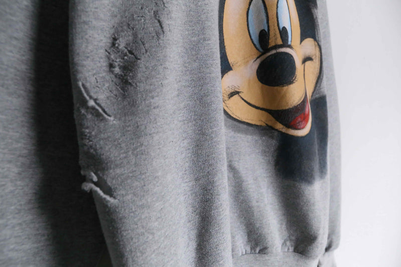 “Remake”mickey gray color sweat trainer