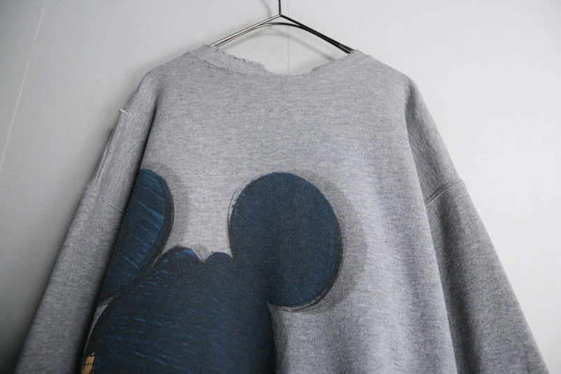 “Remake”mickey gray color sweat trainer