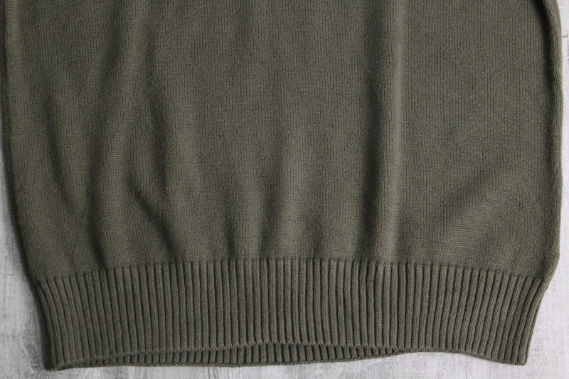 green base argyle check cotton knit