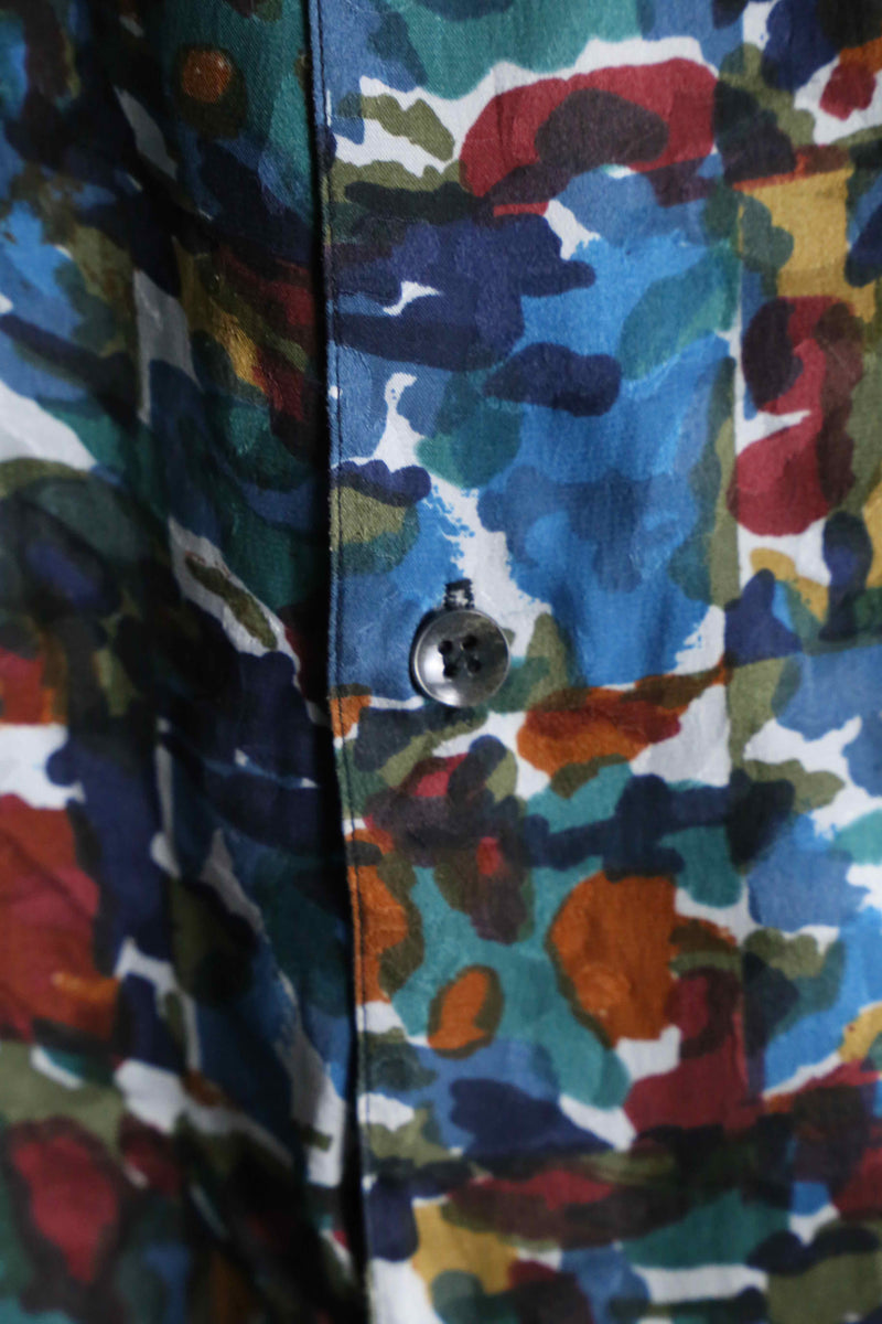 "GOOUCH" art total pattern silk shirt