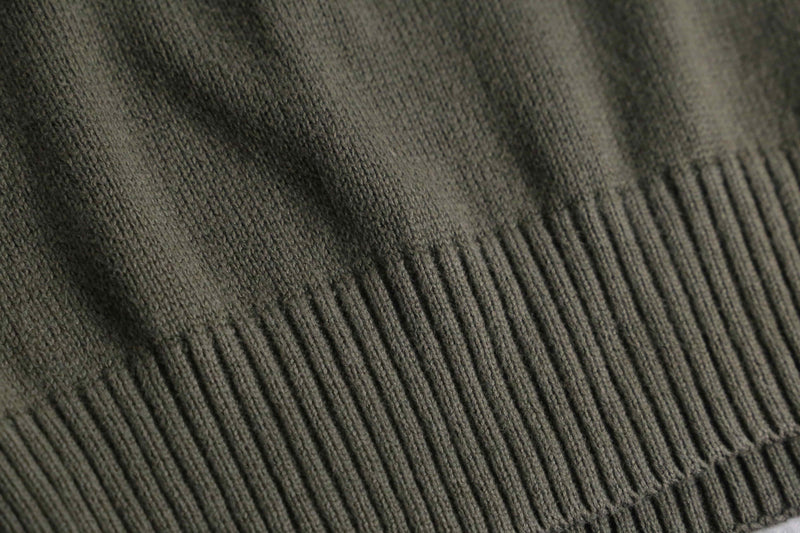 green base argyle check cotton knit
