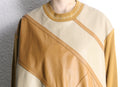 “MAXINI” leather switch design knit