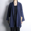 reversible panel work kimono Jacket