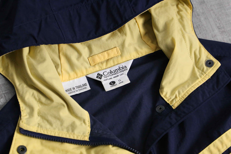 1990s Columbia two-tone nylon anorak parka