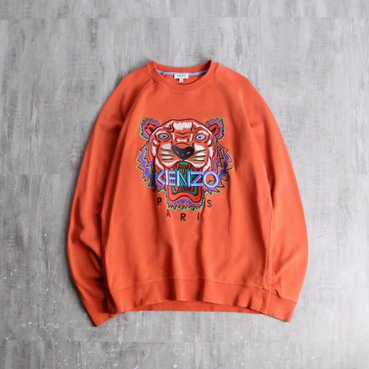 “KENZO” orange cotton sweat