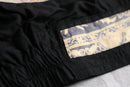 90's patchwork design rayon blouson