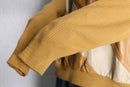 “MAXINI” leather switch design knit