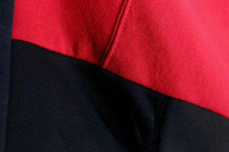 "Re:make" denim patchwork dolman big sweat hoodie