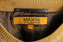 “MAXINI” leather switch design knit