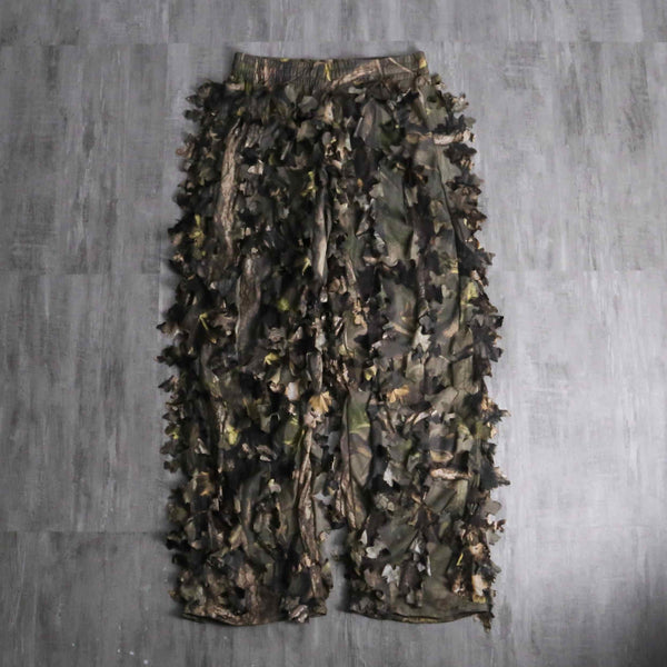 2000s 3D leaf fringe ghillie pants