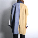 reversible panel work kimono Jacket