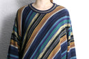 “TUNDRA” diagonal stripe gradation knit