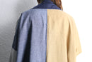 reversible panel work kimono Jacket