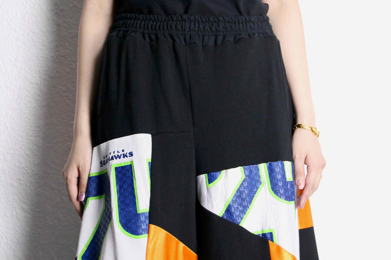 "Re:make" sweat×track three-quarter HAKAMA pants