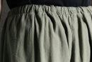 light green linen wide easy cargo pants
