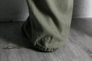light green linen wide easy cargo pants