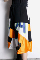 "Re:make" sweat×track three-quarter HAKAMA pants