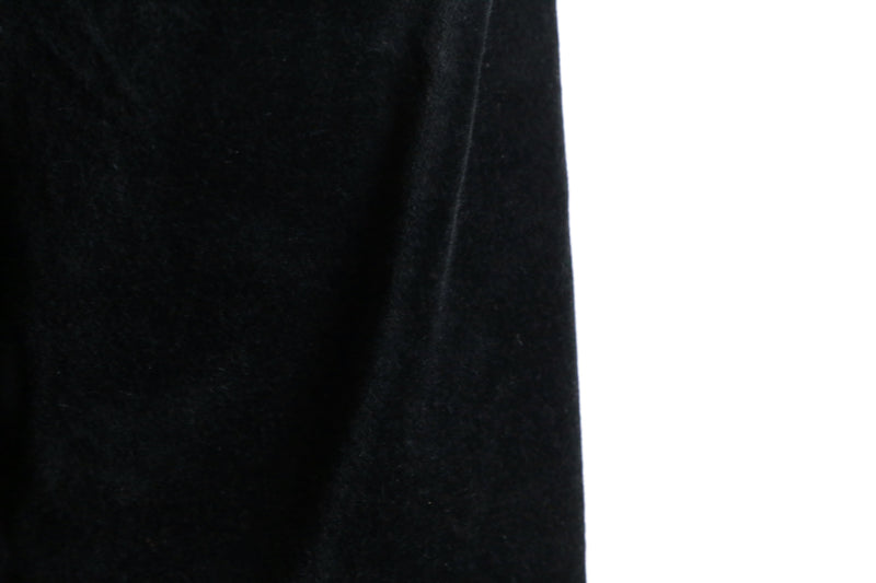 00's "GAP" black velour straight slacks