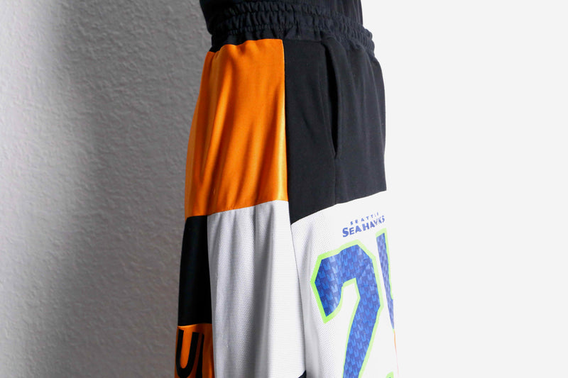 "Re:make" sweat×track three-quarter HAKAMA pants