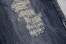 “ARMANI JEANS” fade indigo damage denim pants