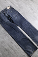 “ARMANI JEANS” fade indigo damage denim pants