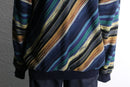 “TUNDRA” diagonal stripe gradation knit