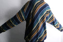 “TUNDRA” diagonal stripe gradation knit