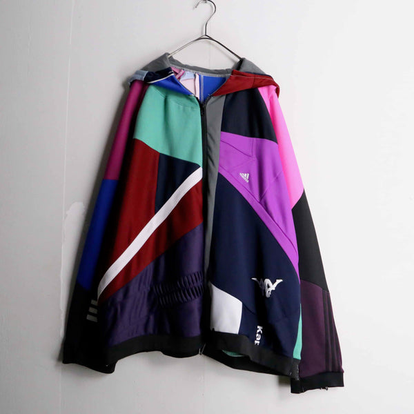 "Re:make" multicolored track jacket