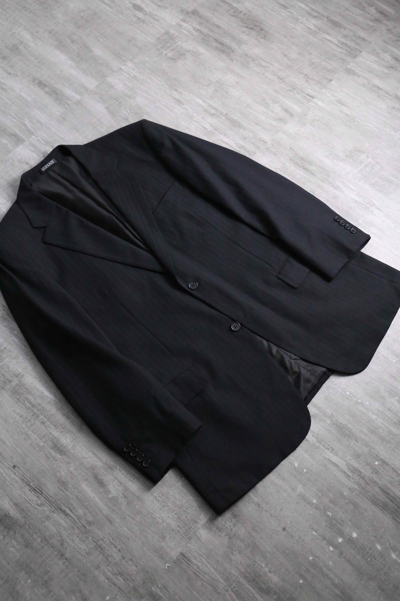 2000s VERSACE 2B single stripe tailored jacket
