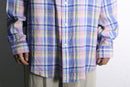 "Brooks Brother's" madras check linen over shirt