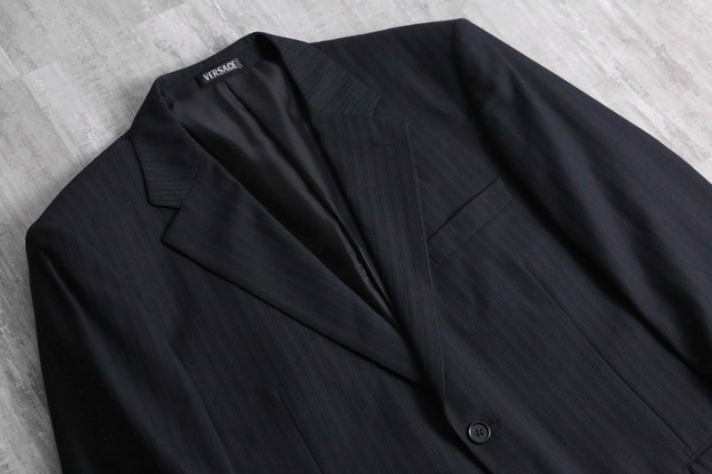 2000s VERSACE 2B single stripe tailored jacket