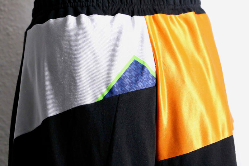 "Re:make" sweat×track three-quarter HAKAMA pants