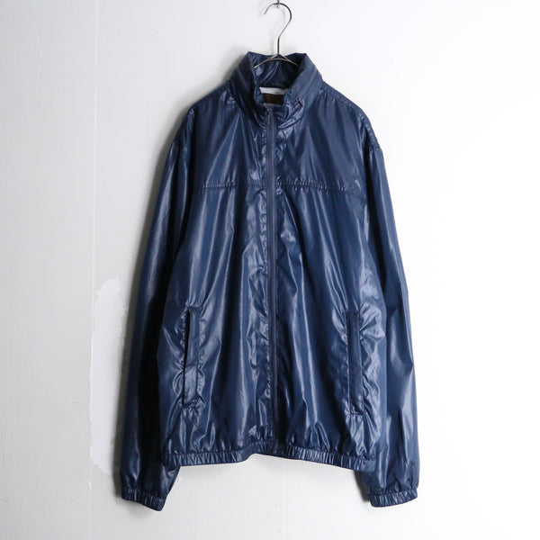 “PERRY ELLIS” deep blue PVC jacket