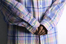 "Brooks Brother's" madras check linen over shirt