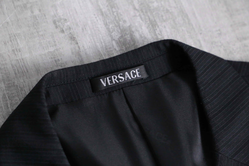 2000s VERSACE 2B single stripe tailored jacket