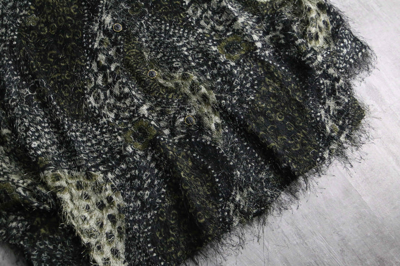1980-90s leopard shaggy shirt