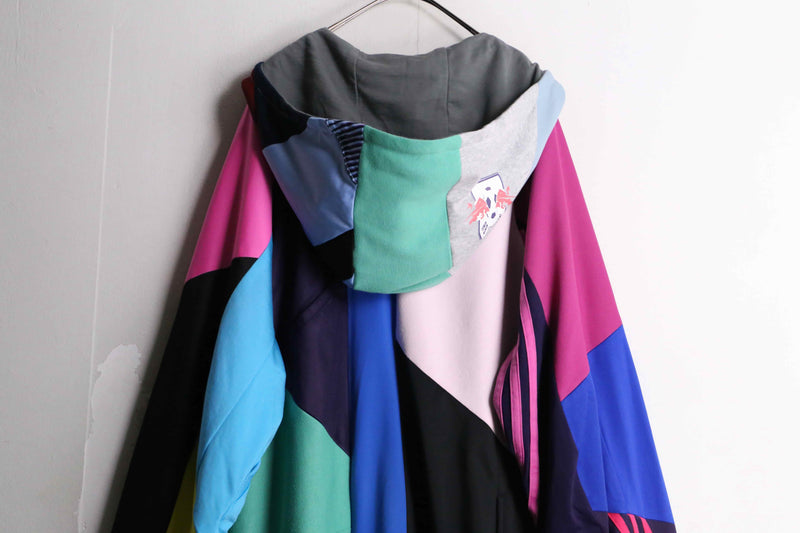 "Re:make" multicolored track jacket