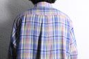 "Brooks Brother's" madras check linen over shirt