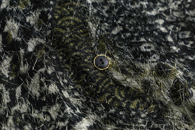 1980-90s leopard shaggy shirt