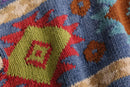 "STRUCTURE" colorful ethnic pattern cotton knit