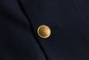 “Pierre Cardin” navy double breasted blazer