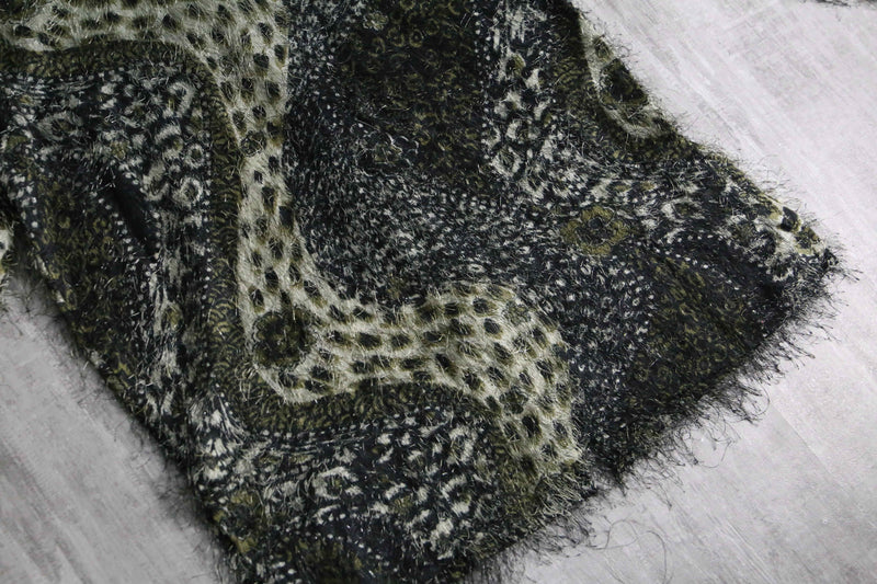 1980-90s leopard shaggy shirt