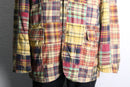 "J.CREW"oversized patchwork check jacket