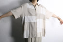 patchwork motif design s/s shirt